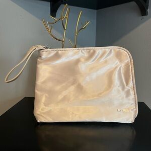 La Mer Cream Soft Pink Cosmetic Bag